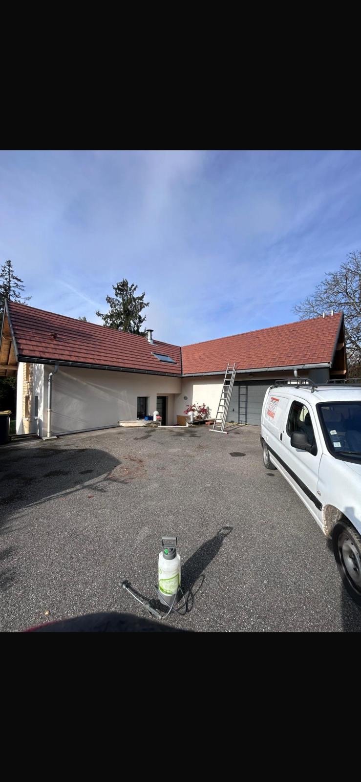 Toiture avant entretien à Annecy-le-Vieux